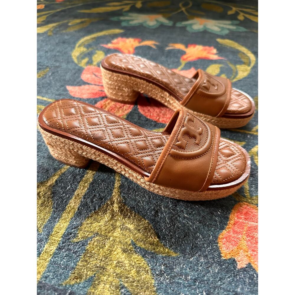Tory Burch Fleming Espadrille Slide Size 5